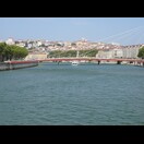 Blick saôneaufwärts von der Pont Bonaparte